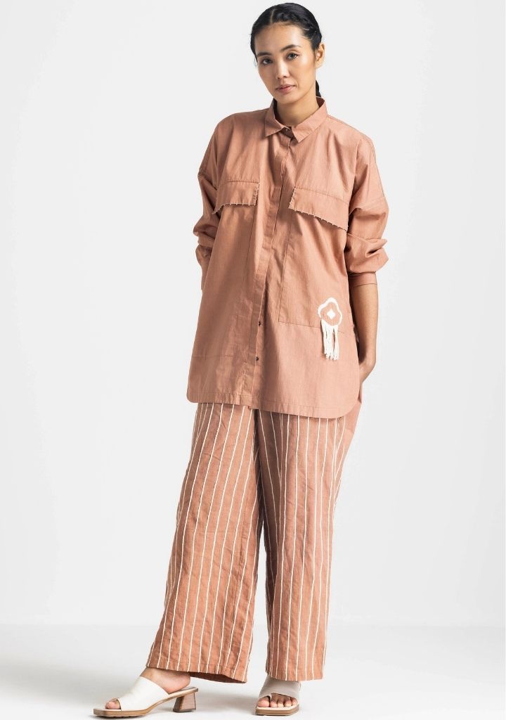 Old Khaki Women's Jodie Stripe Cotton Poplin Shirt