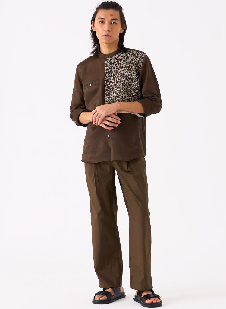 Panelled-Emb-Shirt-Brown-E.jpg