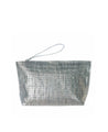 Metallic Silver Clutch